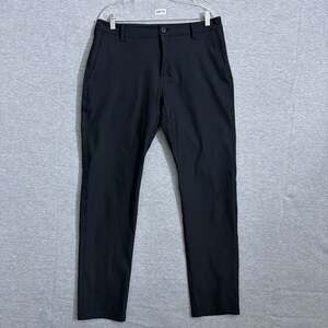 Peak Velocity Men's Size 33x34 Black Polyester Travel Pant
